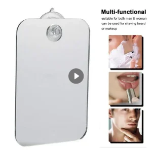 Fog-Proof Acrylic Unbreakable Shower Mirror - Fogless Bathroom Mirror for Travel - Washroom Essential
